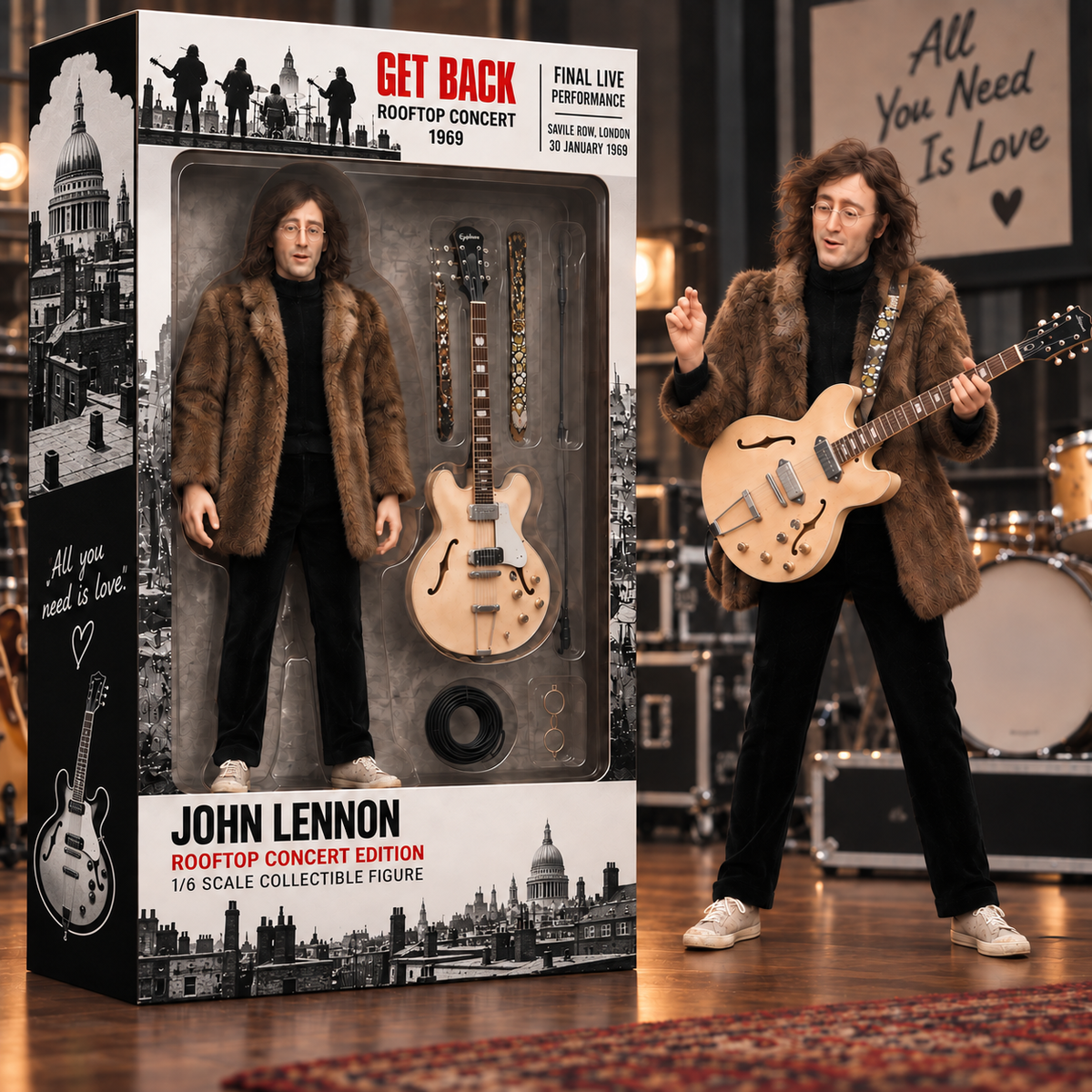 Get Back: The Rooftop Concert 1960s British Rock Legend Edition Figure