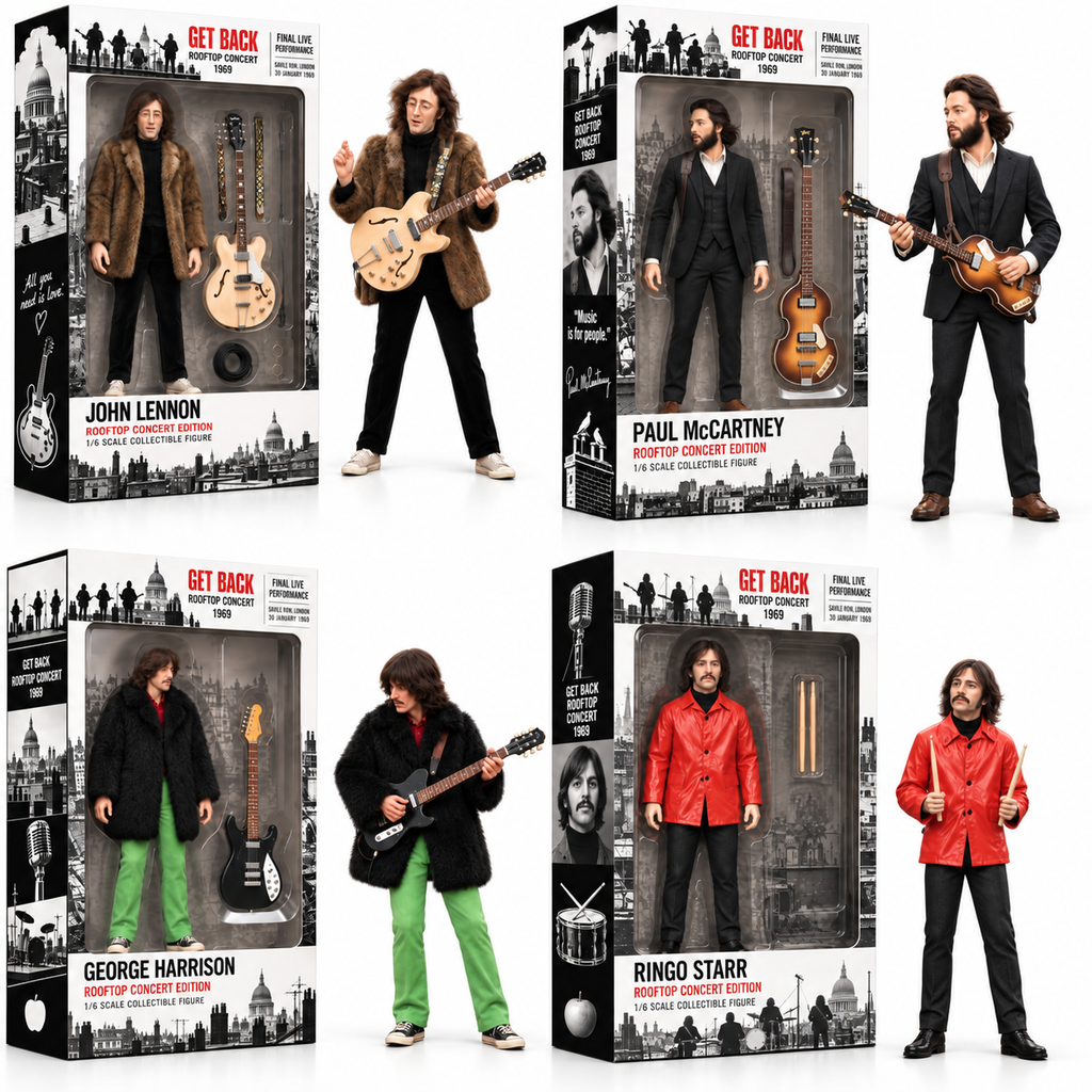Get Back: The Rooftop Concert 1960s British Rock Legend Edition Figure