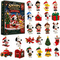 🎄 Christmas Memories – Snoopy 24-Day Mini Brick Ornament Advent Calendar