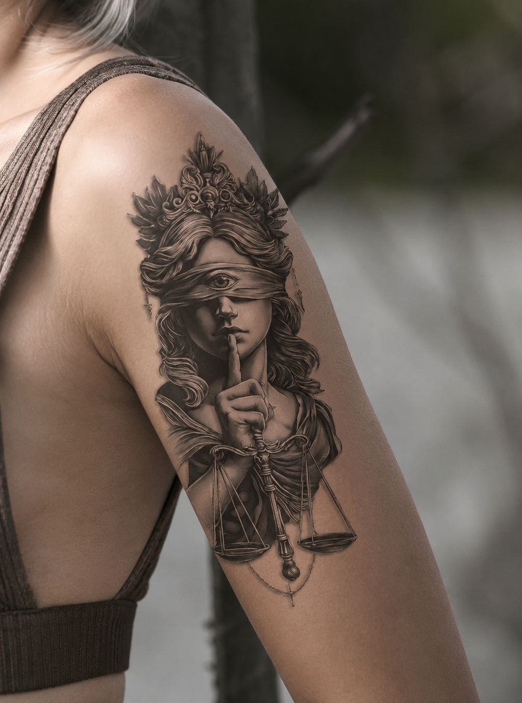 Silent Justice Semi-Permanent Tattoo
