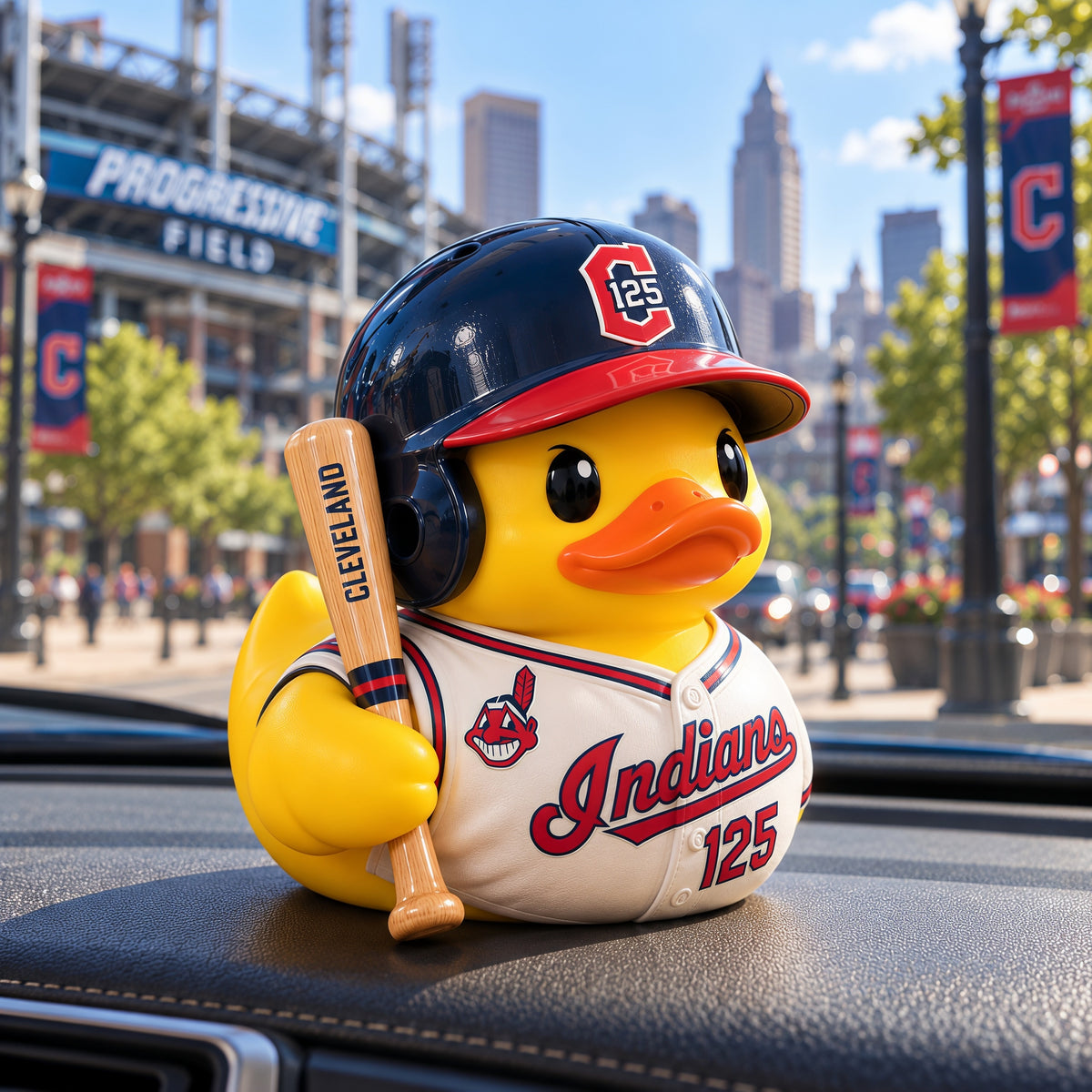 Go Tribe Go! Chief Wahoo 125th Anniversary Commemorative Duck