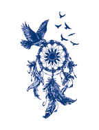 Eagle & Dreamcatcher-Inspired Semi-Permanent Tattoo