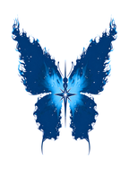Cosmic Flame Butterfly Semi-Permanent Tattoo