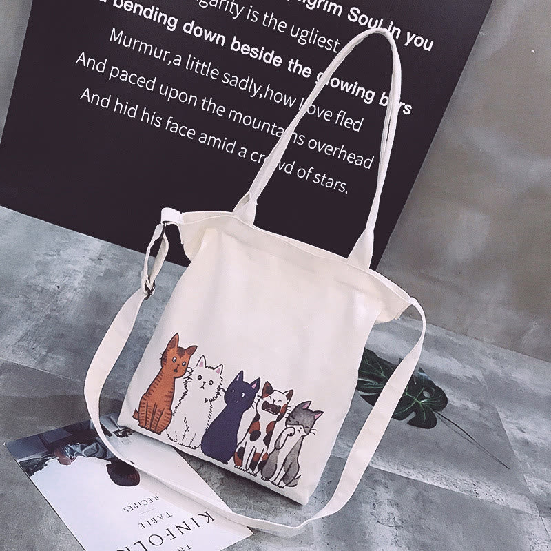 Dashingsoul Lovely Crowded Cats Graphic Bag
